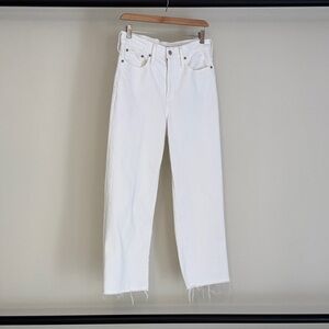 J. Crew Women's Straight Leg White Jeans